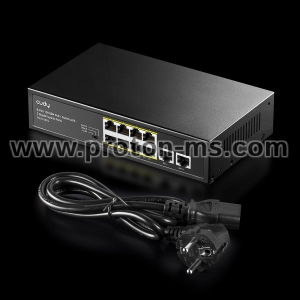 Switch Cudy FS1010PG, 8-Port 10/100M PoE+ Switch with 2 Uplink Ports 10/100/1000