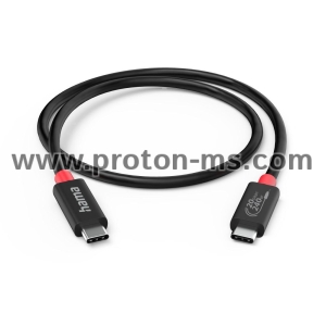 Hama USB-C Cable, E-Marker, USB4 Gen2, 20 Gbit/s, 5 A, 240 W, 200788