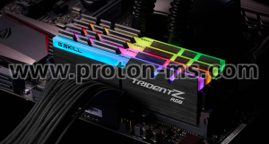 Memory G.SKILL Trident Z RGB 64GB(4x16GB) DDR4 PC4-28800 3600MHz CL17 F4-3600C17Q-64GTZR