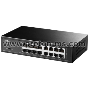 Switch Cudy GS1016, 16 ports, 10/100/1000, Auto-MDI/MDIX for 19" rack