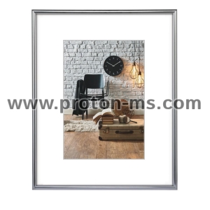 Hama "Sevilla Décor" Plastic Frame, silver matt, 20 x 30 cm