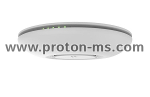Безжичен Access Point MikroTik RBcAP2nD, за таван, 64MB RAM, 1xLAN 10/100, 2.4Ghz 802.11b/g/n, 2x int.antenna 2Dbi, RouterOS