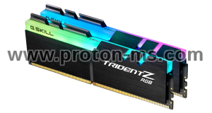 Памет G.SKILL Trident Z RGB 32GB(2x16GB) DDR4, PC4-32000, 4000Mhz CL19, F4-4000C19D-32GTZR