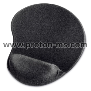 Mouse Pad HAMA, Ergonomic 54779, Textile, Black