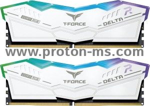 Memory Team Group T-Force Delta RGB White DDR5 32GB (2x16GB) 6000MHz CL38 FF4D532G6000HC38ADC01