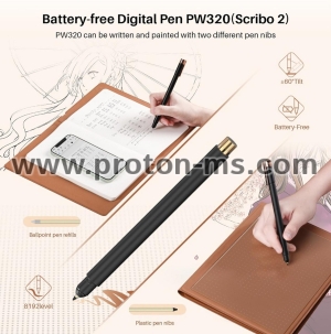 Цифрова писалка за таблет HUION Scribo PW320, За модели Huion Note X10
