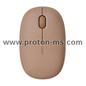 Wireless optical Mouse RAPOO M660, Multi-mode, Brown