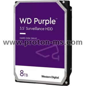 HDD WD Purple, 8TB, 5640rpm, 128MB, SATA 3, WD84PURZ
