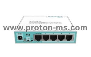 Ethernet router MiKrotik RB750GR3 HEX, 5 x 10/100/1000 Mbps, PoE, White