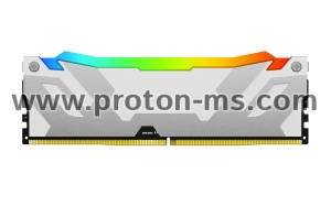 Memory Kingston Fury Renegade White RGB 32GB(2x16GB) DDR5 7200MHz CL38 KF572C38RWAK2-32, XMP