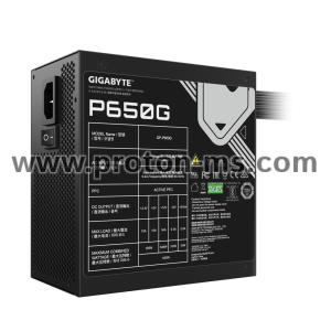 Захранващ блок Gigabyte P650G, 650W, 80+ Gold