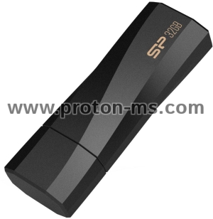 USB памет SILICON POWER Blaze B07, 32GB, USB 3.2, Черна