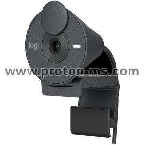 Уеб камера с микрофон LOGITECH Brio 300, Full-HD, USB-C, Черен