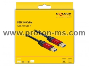 Delock Cable USB 3.0 Type-A male > USB 3.0 Type-A male 2 m Premium