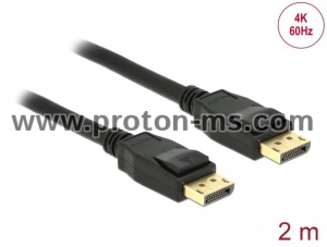 Delock Cable DisplayPort 1.2 male > DisplayPort male 4K 2 m