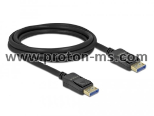 Delock Cable DisplayPort 2.0 male > DisplayPort male 10K 2 m