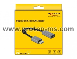 Delock Active DisplayPort 1.4 to HDMI Adapter 4K 60 Hz (HDR)