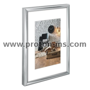 Hama "Sevilla Décor" Plastic Frame, silver matt, 30 x 40 cm