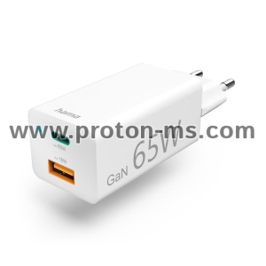 Hama Universal USB-C Notebook Power Supply Unit, GaN, Power Del. (PD), 5-20V/65W