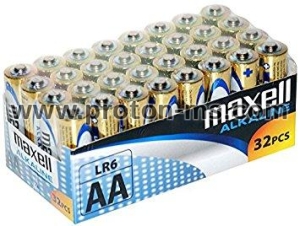 Алкални батерии MAXELL LR6 1,5V AA 32 бр. pack