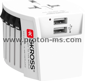 World Adapter SKROSS MUV 2 x USB-A, 1.302960