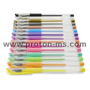 Комплект от 15 гел химикалки Hama "Pastel & Classic", 07564