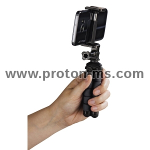 Hama "Flex" Mini-Tripod for Smartphone and GoPro, 14 cm, black