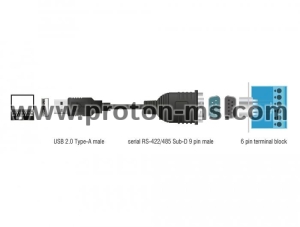 Адаптер Delock USB 2.0 към Serial RS-422/485