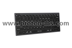 Безжична клавиатура A4TECH FBX51C FStyler Stone black, Bluetooth, 2.4 GHz, USB-C, Сив