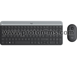 Wireless Keyboard and mouse set Logitech MK470, Black