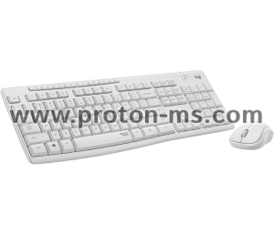 Wireless Keyboard and mouse set Logitech MK295 Silent, Off-White