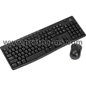 Wireless Keyboard and mouse set Logitech MK270, 2.4 GHZ, Black