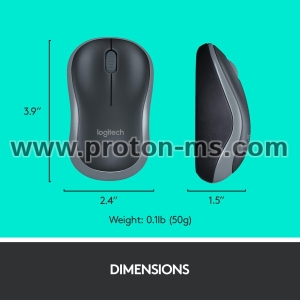 Wireless Keyboard and mouse set Logitech MK270, 2.4 GHZ, Black