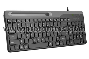 Жична клавиатура A4tech Fstyler FK25, Стойка за телефон, Кирилизирана, Черна