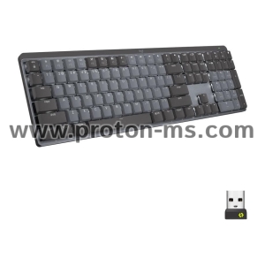 Wireless Keyboard Logitech MX Illuminated Performance, mechanical, white led, Graphite