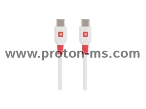 Кабел Skross, USB-C - USB-C мъжко, USB 2.0, 1.2м, Бял