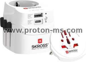 World Adapter SKROSS PRO Light USB, 1.302472, World