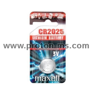 Lithium Button Battery MAXELL CR2025 3V 1pc./1pc./