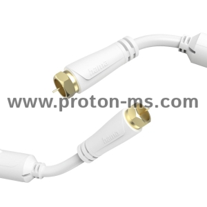 Hama SAT Connection Cable, F-Plug - F-Plug, Gold-Plated, 1.5 m, 100 dB