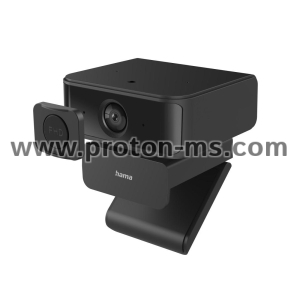 Уеб камера HAMA C-650 Face Tracking, 1080p, Микрофон, USB-C, Черна