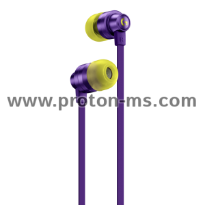 Геймърски слушалки с микрофон Logitech G333 In-ear 3.5 mm + USB-C adapter, тапи жични, лилави