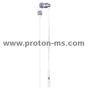 Геймърски слушалки с микрофон Logitech G333 In-ear 3.5 mm + USB-C adapter, тапи жични, бели