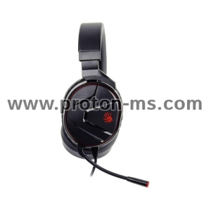 Gaming Earphone A4TECH Bloody G600I, Microphone,black and red