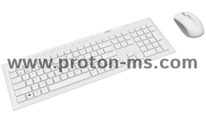 Wireless Keyboard Set RAPOO 8210M Multi mode, Bluetooth &2.4Ghz, White
