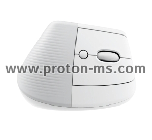 Wireless Mouse Logitech Lift Vertical Off-White, for Mac