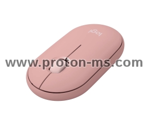 Безжична оптична мишка LOGITECH Pebble 2 M350s, Tonal Rose, USB