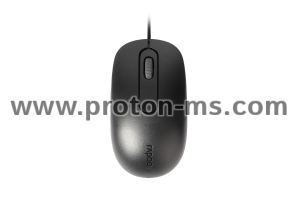 Оптична мишка RAPOO N200, USB, Черен