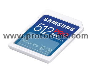 Memory card Samsung PRO Plus SD Card (2023), 512GB, White