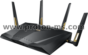 Wireless Router ASUS RT-AX88U, AX6000 Dual Band WiFi 6 (802.11ax), AiProtection Pro, 4804 Mbps