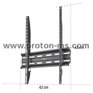 Hama TV Wall Bracket, Rigid, 165 cm (65") to 35 kg, Wall Spacing 2.3 cm
